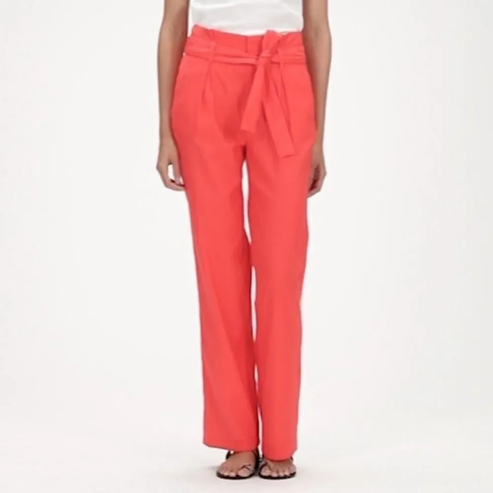 NWT Banana Republic HIGH-RISE WIDE-LEG LINEN-COTTON PANT